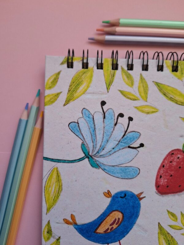 Libreta anillada frutas y aves - Imagen 2